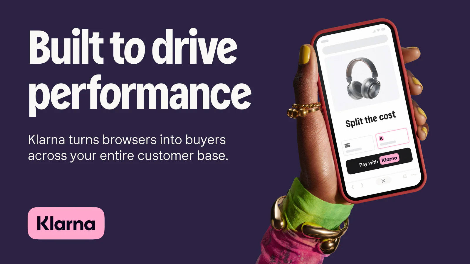 Klarna buy now pay later app creative