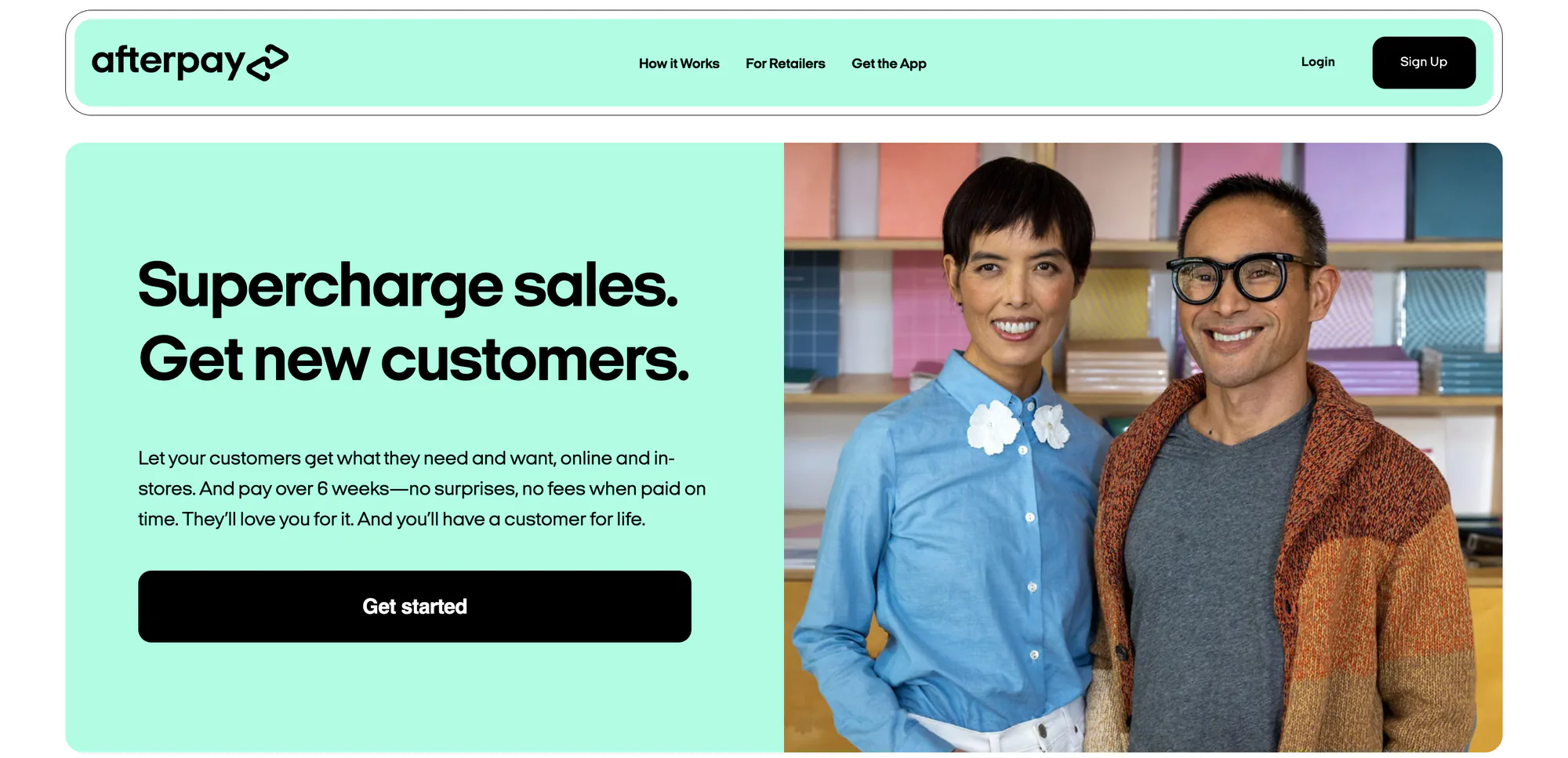 Afterpay BNPL website